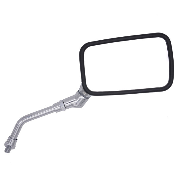 MTX Universal mirror set chrome rectangle 10mm (rhs reverse thread) pair (mru037)